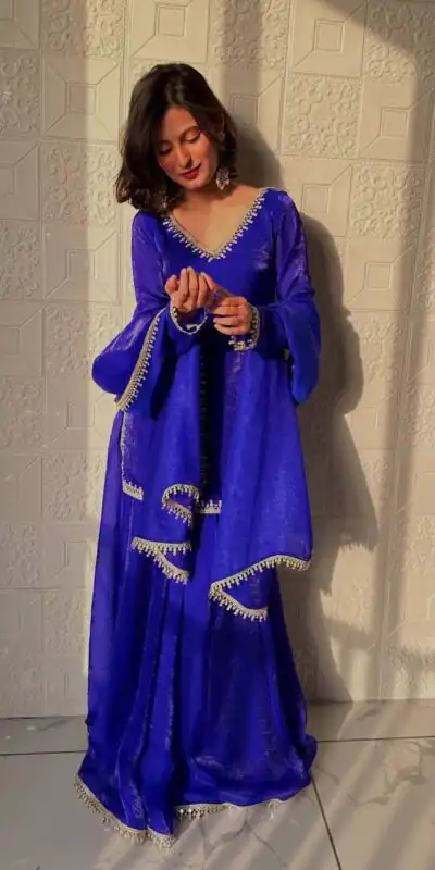ZB 5063 Royal Blue Fandy Silk Salwar Suit with Embroidery Work. Wedding, Party, Festive, Events Now at just ₹1949. Delivery 4-6 Working Days. Shop now. | Jump Suits, Straight Suits, Casual Suits, Creative suits, Designer Suits, Palazzo Suits, Party Wear Suits, Patiala Suits, Salwar suit