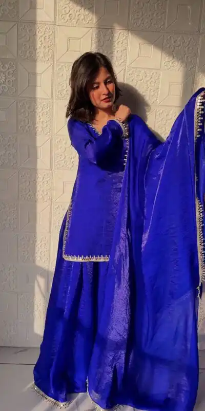 ZB 5063 Royal Blue Fandy Silk Salwar Suit with Embroidery Work. Wedding, Party, Festive, Events Now at just ₹1949. Delivery 4-6 Working Days. Shop now. | Jump Suits, Straight Suits, Casual Suits, Creative suits, Designer Suits, Palazzo Suits, Party Wear Suits, Patiala Suits, Salwar suit