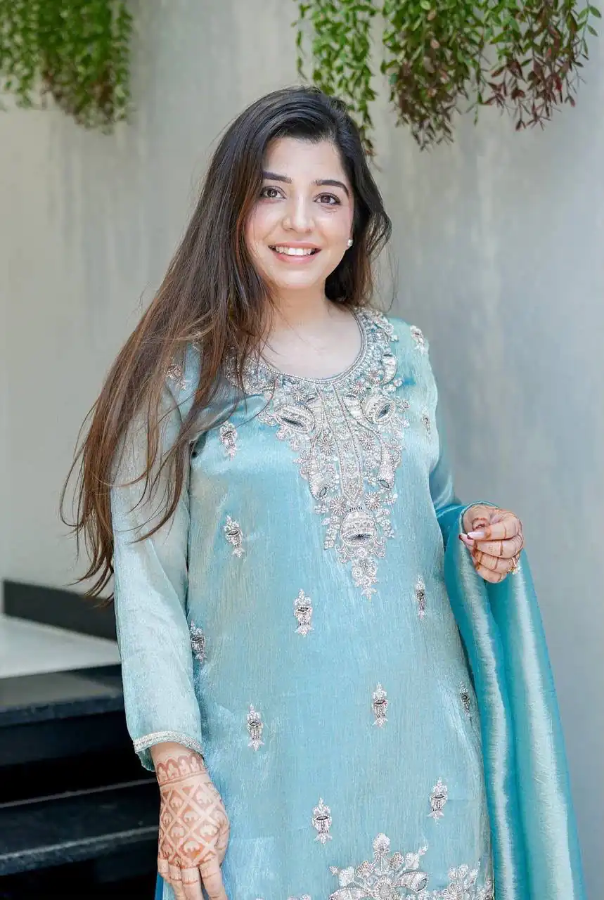 DC 114 Blue Fandy Satin Salwar Suit with Embroidery Work & Lace Work. Exclusive Offer ₹1899. Delivery 4-6 Working Days. Shop now. | Jump Suits, Straight Suits, Casual Suits, Creative suits, Designer Suits, Palazzo Suits, Party Wear Suits, Patiala Suits, Salwar suit