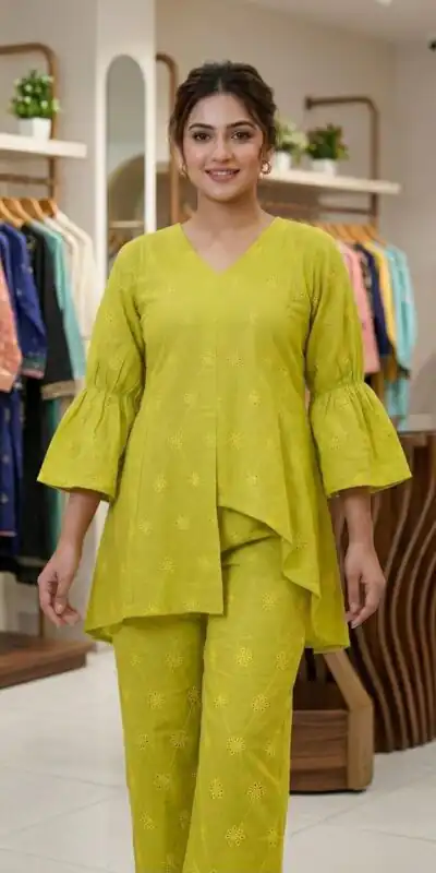 LG 2111 Lime Yellow Cotton Salwar Suit with Embroidery Work. Introductory Price ₹1999. Delivery 4-6 Working Days. Shop now. | Jump Suits, Straight Suits, Casual Suits, Creative suits, Designer Suits, Palazzo Suits, Party Wear Suits, Patiala Suits, Salwar suit