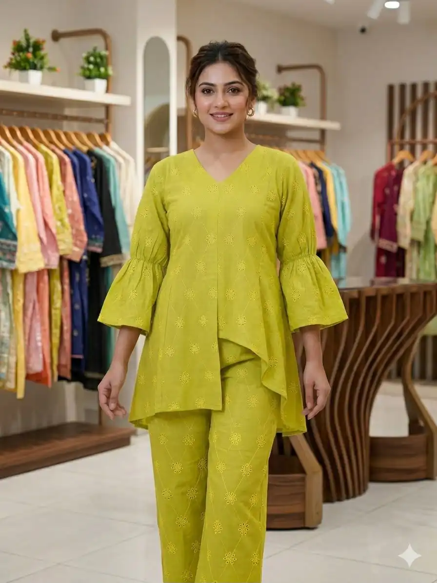 LG 2111 Lime Yellow Cotton Salwar Suit with Embroidery Work. Introductory Price ₹1999. Delivery 4-6 Working Days. Shop now. | Jump Suits, Straight Suits, Casual Suits, Creative suits, Designer Suits, Palazzo Suits, Party Wear Suits, Patiala Suits, Salwar suit