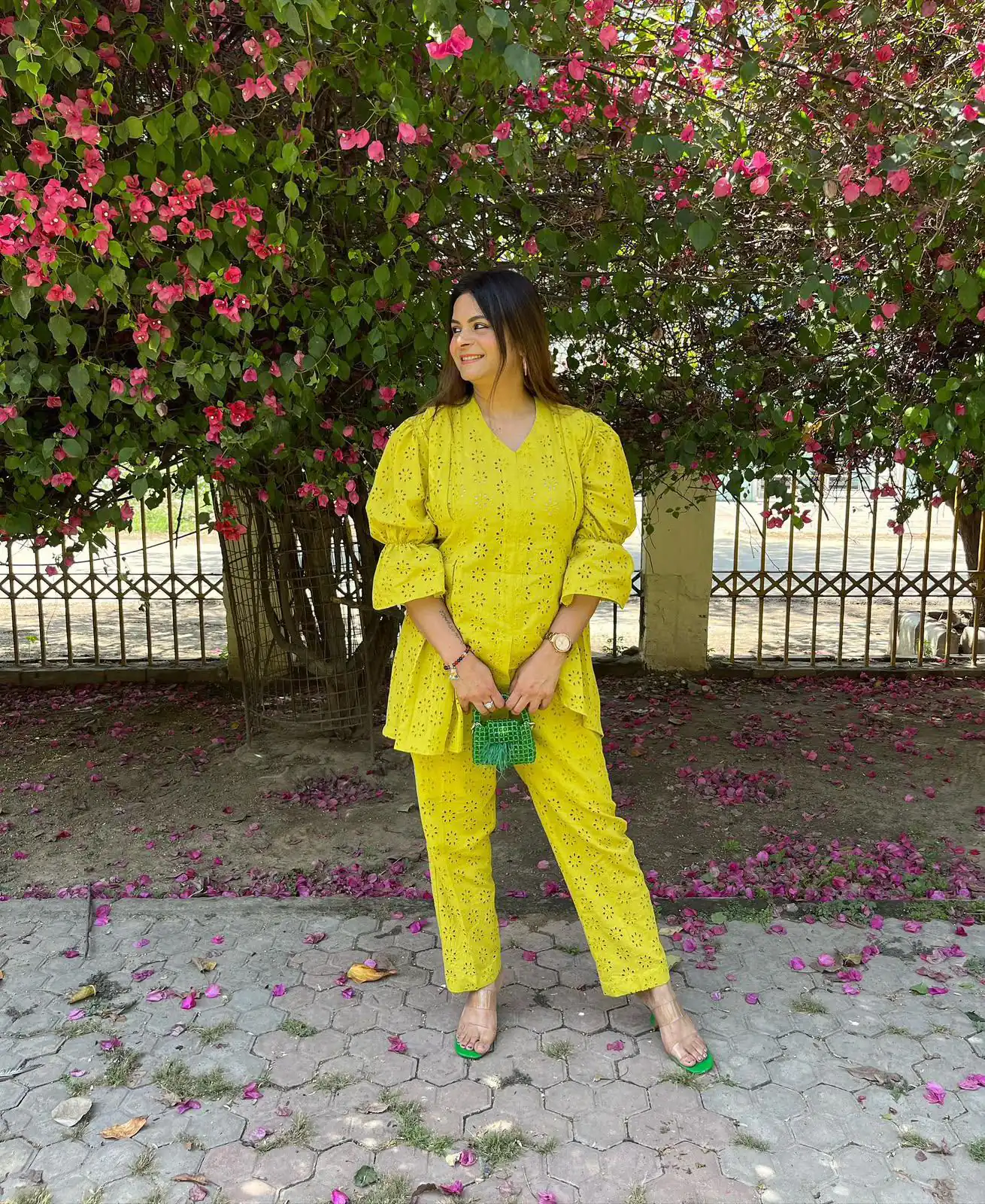 LG 2111 Lime Yellow Cotton Salwar Suit with Embroidery Work. Introductory Price ₹1999. Delivery 4-6 Working Days. Shop now. | Jump Suits, Straight Suits, Casual Suits, Creative suits, Designer Suits, Palazzo Suits, Party Wear Suits, Patiala Suits, Salwar suit