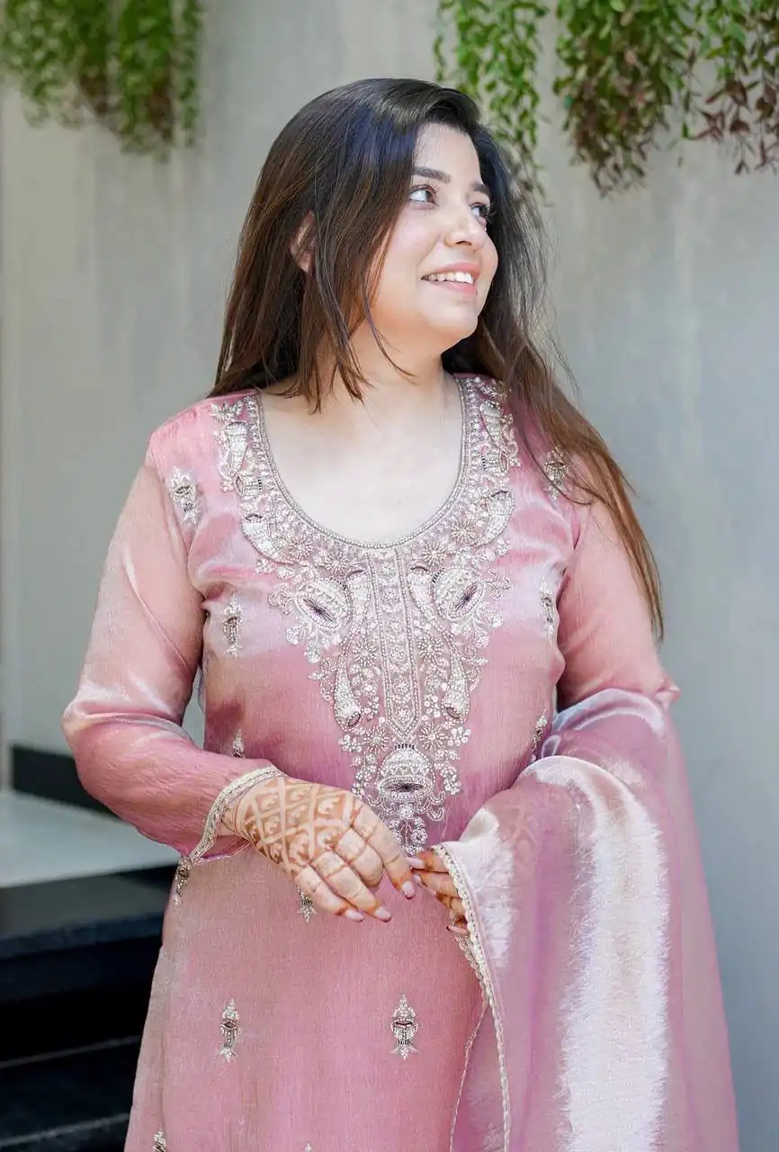 DC 114 Pink Fandy Satin Salwar Suit with Embroidery Work & Lace Work. Exclusive Offer ₹1899. Delivery 4-6 Working Days. Shop now. | Jump Suits, Straight Suits, Casual Suits, Creative suits, Designer Suits, Palazzo Suits, Party Wear Suits, Patiala Suits, Salwar suit