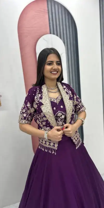 PC 566 Purple Color Chinon silk Lehenga Choli with Cut Work. Special Online Price ₹2649. Delivery 4-6 Working Days. Shop now. | Bollywood Lehenga, Creative Lehenga, Designer Lehenga, Embroidered Lehenga, Lehenga, Party Wear Lehenga
