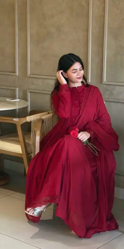 VLM 337 Red Roman Silk Gown Perfect for Wedding, Party, Ethnic Day, Haldi, Diwali – . Festive Deal ₹2099. Delivery 4-6 Working Days. Shop now. | Bollywood Gowns, Creative Gowns, Designer Gowns, Embroidered Gowns, Gowns, Party Wear Gowns