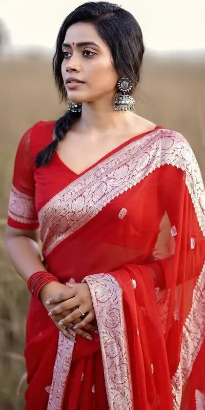 KPR 120 Red Soft Lilan Slab Saree Perfect for Wedding, Party, Lohri, Durga Puja, Pongal – . Get it for ₹1349. Delivery 4-6 Working Days. Shop now. | Bollywood Sarees, Creative Sarees, Designer Sarees, Embroidered Sarees, Ethnic Saree, Modern Digital sarees, Party Wear Sarees, Sarees