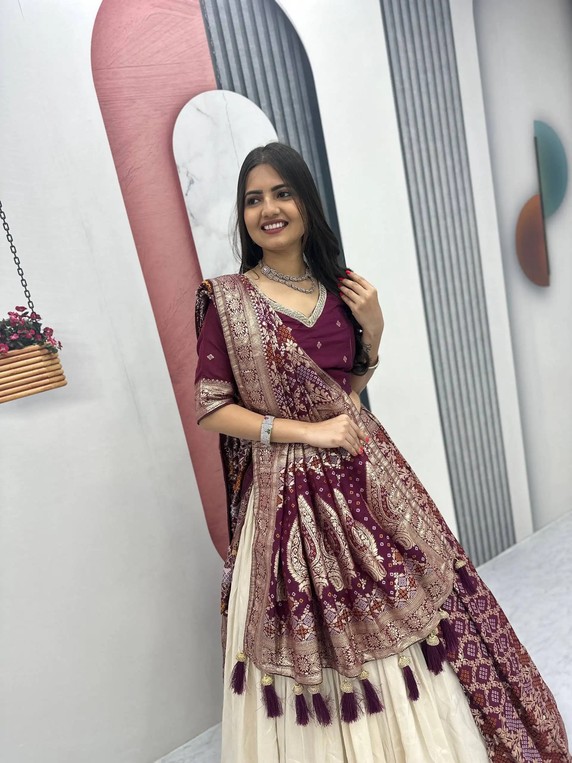 PC 560 Wine in Jacquard Silk Designer Work Lehenga Choli . Introductory Price ₹3249. Delivery 4-6 Working Days. Shop now. | Bollywood Lehenga, Creative Lehenga, Designer Lehenga, Embroidered Lehenga, Lehenga, Party Wear Lehenga