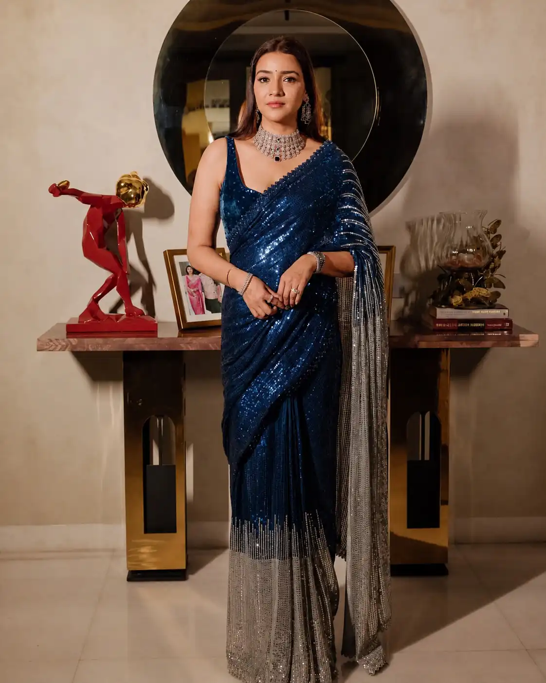 JR 636 Blue Color Georgette Saree with Embroidery Work & Lace Work. Special Price ₹1899. Delivery 4-6 Working Days. Shop now. | Bollywood Sarees, Creative Sarees, Designer Sarees, Embroidered Sarees, Ethnic Saree, Modern Digital sarees, Party Wear Sarees, Sarees