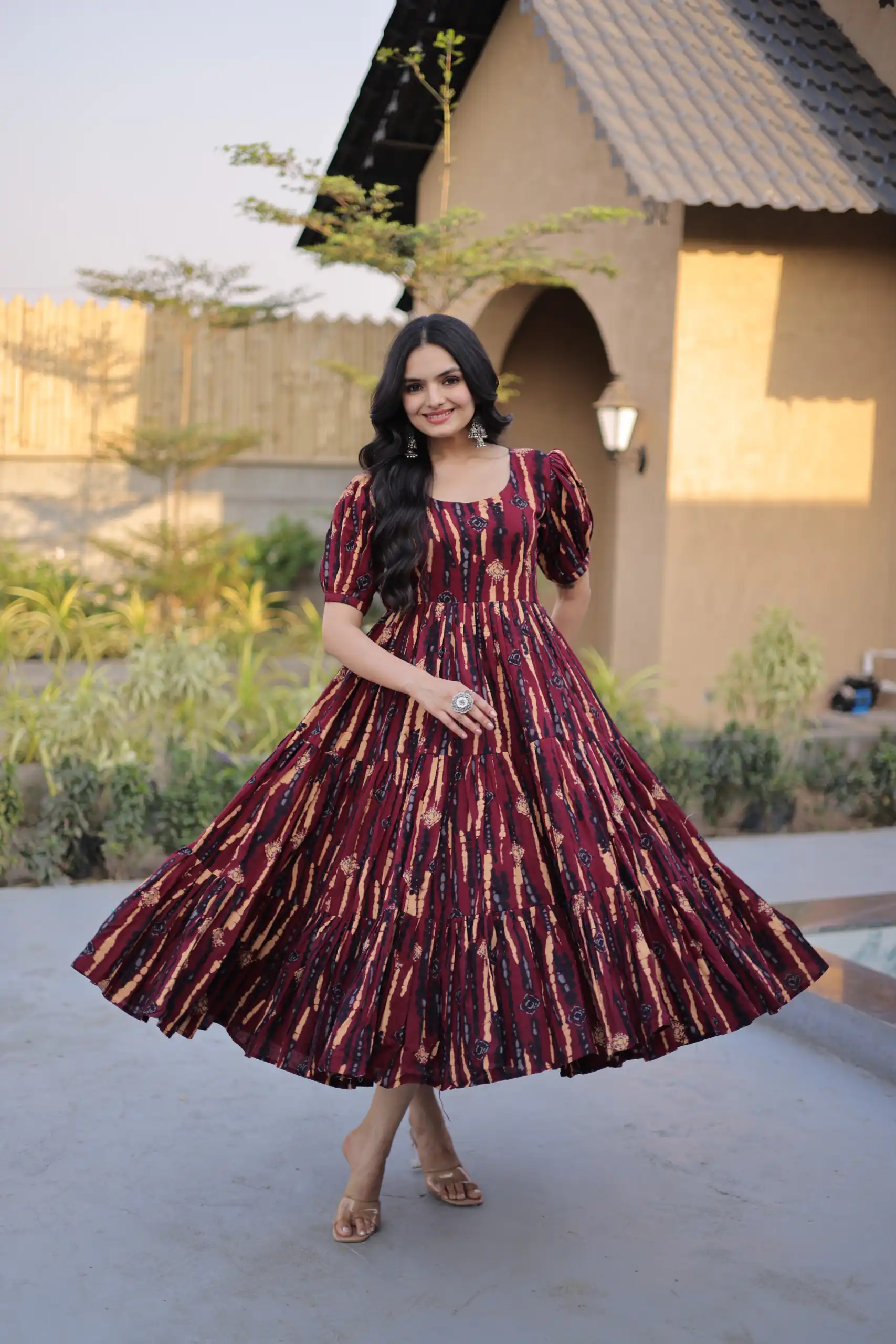 KA 1252 Maroon Cotton Kurti with Printed Work.Wedding, Party, Festive, Events, Exclusive Offer ₹1569. Delivery 4-6 Working Days. Shop now. | Bollywood Kurti, Creative Kurtis, Designer Kurti, Kurti, Party Wear Kurti, Selfie Kurti