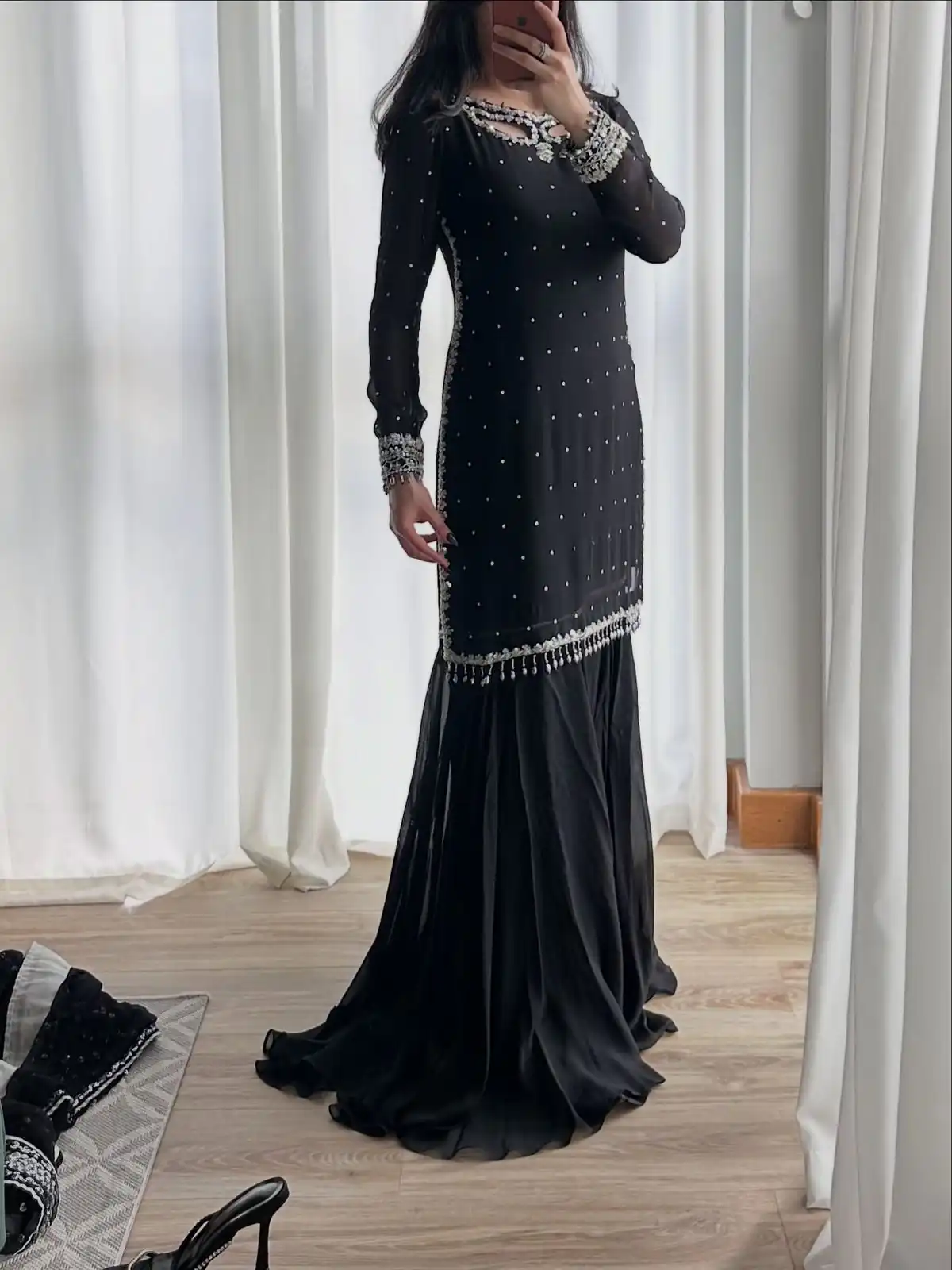 SRK 5353 Black Faux Georgette Salwar Suit Perfect for Wedding, Party, Family Gatherings, Sangeet, Housewarming – . Affordable Price ₹1949. Days | Jump Suits, Straight Suits, Casual Suits, Creative suits, Designer Suits, Palazzo Suits, Party Wear Suits, Patiala Suits, Salwar suit