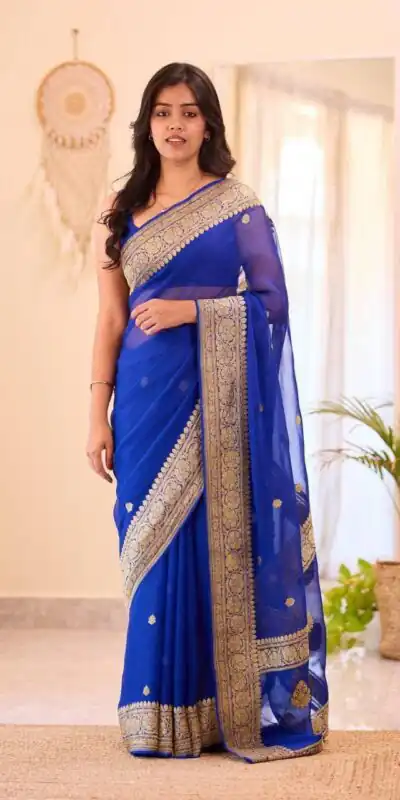 KPR 255 Blue Soft Lilan Slab Saree Perfect for Wedding, Party, Lohri, Durga Puja, Pongal – . Get it for ₹1349. Delivery 4-6 Working Days. Shop now. | Bollywood Sarees, Creative Sarees, Designer Sarees, Embroidered Sarees, Ethnic Saree, Modern Digital sarees, Party Wear Sarees, Sarees
