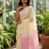 KP 6050 Cream Soft Lilan Slab Saree Perfect for Wedding, Party, Lohri, Durga Puja, Pongal – . Get it for ₹1299. Delivery 4-6 Working Days. Shop now. | Bollywood Sarees, Creative Sarees, Designer Sarees, Embroidered Sarees, Ethnic Saree, Modern Digital sarees, Party Wear Sarees, Sarees