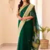KPR 255 Green Soft Lilan Slab Saree Perfect for Wedding, Party, Lohri, Durga Puja, Pongal – . Get it for ₹1349. Delivery 4-6 Working Days. Shop now. | Bollywood Sarees, Creative Sarees, Designer Sarees, Embroidered Sarees, Ethnic Saree, Modern Digital sarees, Party Wear Sarees, Sarees