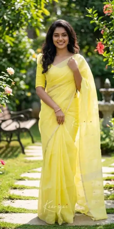 KP 6050 Lime Yellow Soft Lilan Slab Saree Perfect for Wedding, Party, Lohri, Durga Puja, Pongal – . Get it for ₹1299. Delivery 4-6 Working Days. Shop now. | Bollywood Sarees, Creative Sarees, Designer Sarees, Embroidered Sarees, Ethnic Saree, Modern Digital sarees, Party Wear Sarees, Sarees
