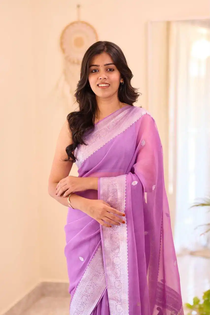 KPR 255 Purple Soft Lilan Slab Saree Perfect for Wedding, Party, Lohri, Durga Puja, Pongal – . Get it for ₹1349. Delivery 4-6 Working Days. Shop now. | Bollywood Sarees, Creative Sarees, Designer Sarees, Embroidered Sarees, Ethnic Saree, Modern Digital sarees, Party Wear Sarees, Sarees