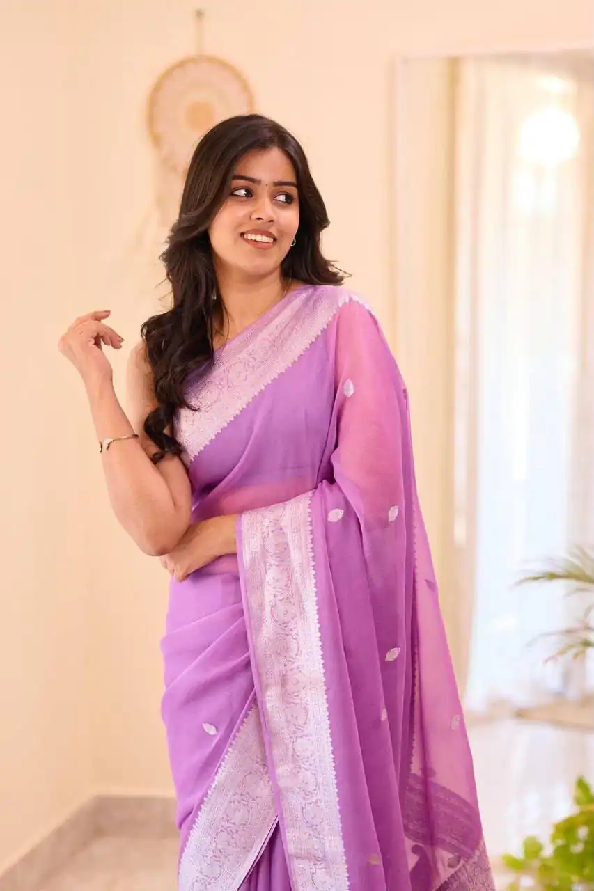 KPR 255 Purple Soft Lilan Slab Saree Perfect for Wedding, Party, Lohri, Durga Puja, Pongal – . Get it for ₹1349. Delivery 4-6 Working Days. Shop now. | Bollywood Sarees, Creative Sarees, Designer Sarees, Embroidered Sarees, Ethnic Saree, Modern Digital sarees, Party Wear Sarees, Sarees