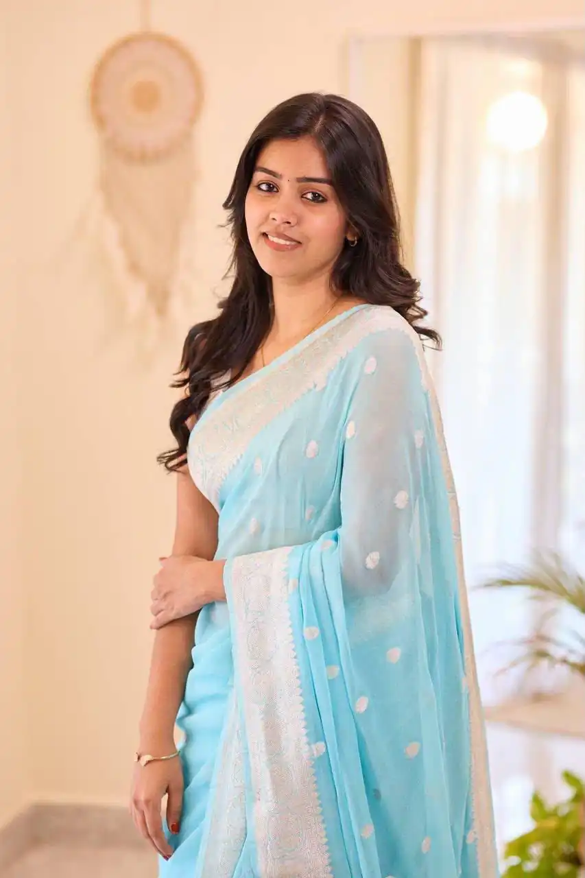KPR 255 Sky Blue Soft Lilan Slab Saree Perfect for Wedding, Party, Lohri, Durga Puja, Pongal – . Get it for ₹1349. Delivery 4-6 Working Days. Shop now. | Bollywood Sarees, Creative Sarees, Designer Sarees, Embroidered Sarees, Ethnic Saree, Modern Digital sarees, Party Wear Sarees, Sarees