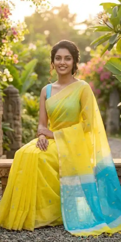 KP 6050 Pink Yellow Lilan Slab Saree Perfect for Wedding, Party, Lohri, Durga Puja, Pongal – . Get it for ₹1299. Delivery 4-6 Working Days. Shop now. | Bollywood Sarees, Creative Sarees, Designer Sarees, Embroidered Sarees, Ethnic Saree, Modern Digital sarees, Party Wear Sarees, Sarees