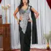 ST 1165 Black Faux Georgette Saree with Embroidery Work & Sequins Work. Now at just ₹1799. Delivery 4-6 Working Days. Shop now. | Bollywood Sarees, Creative Sarees, Designer Sarees, Embroidered Sarees, Ethnic Saree, Modern Digital sarees, Party Wear Sarees, Sarees