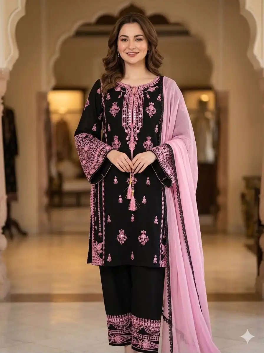 BE 465 Black in Faux Georgette Mirror Embroidery Work Salwar Suit . Best Price ₹1999. Delivery 4-6 Working Days. Shop now. | Jump Suits, Straight Suits, Casual Suits, Creative suits, Designer Suits, Palazzo Suits, Party Wear Suits, Patiala Suits, Salwar suit