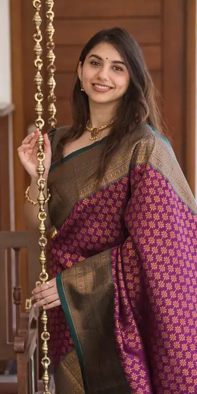 KPR 220 Maroon Soft Lichi Silk Saree Perfect for Wedding, Party, Reception, Diwali, Ethnic Day – . Affordable Price ₹1449. Delivery 4-6 Working Days. | Bollywood Sarees, Creative Sarees, Designer Sarees, Embroidered Sarees, Ethnic Saree, Modern Digital sarees, Party Wear Sarees, Sarees