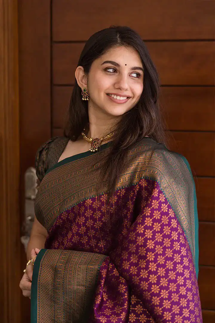 KPR 220 Maroon Soft Lichi Silk Saree Perfect for Wedding, Party, Reception, Diwali, Ethnic Day – . Affordable Price ₹1449. Delivery 4-6 Working Days. | Bollywood Sarees, Creative Sarees, Designer Sarees, Embroidered Sarees, Ethnic Saree, Modern Digital sarees, Party Wear Sarees, Sarees