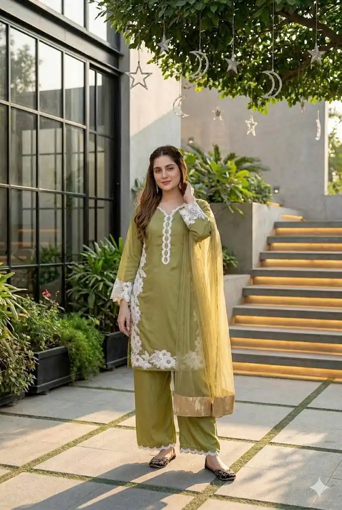 ST 213 Mehandi Color Natural Crep Salwar Suit with Embroidery Work. Wedding, Party, Festive, Best Price ₹1899. Delivery 4-6 Working Days. Shop now. | Jump Suits, Straight Suits, Casual Suits, Creative suits, Designer Suits, Palazzo Suits, Party Wear Suits, Patiala Suits, Salwar suit