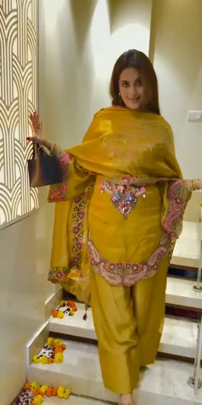 SRK 5348 Mustered Color Georgette Mirror Embroidery Work Salwar Suit . Best Price ₹2399. Delivery 4-6 Working Days. Shop now. | Jump Suits, Straight Suits, Casual Suits, Creative suits, Designer Suits, Palazzo Suits, Party Wear Suits, Patiala Suits, Salwar suit