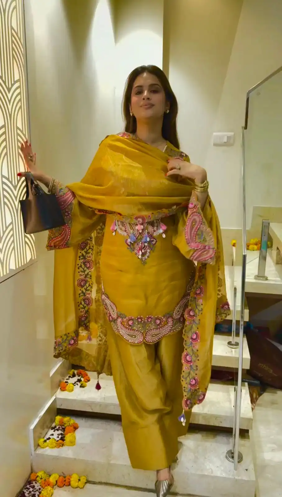 SRK 5348 Mustered Color Georgette Mirror Embroidery Work Salwar Suit . Best Price ₹2399. Delivery 4-6 Working Days. Shop now. | Jump Suits, Straight Suits, Casual Suits, Creative suits, Designer Suits, Palazzo Suits, Party Wear Suits, Patiala Suits, Salwar suit