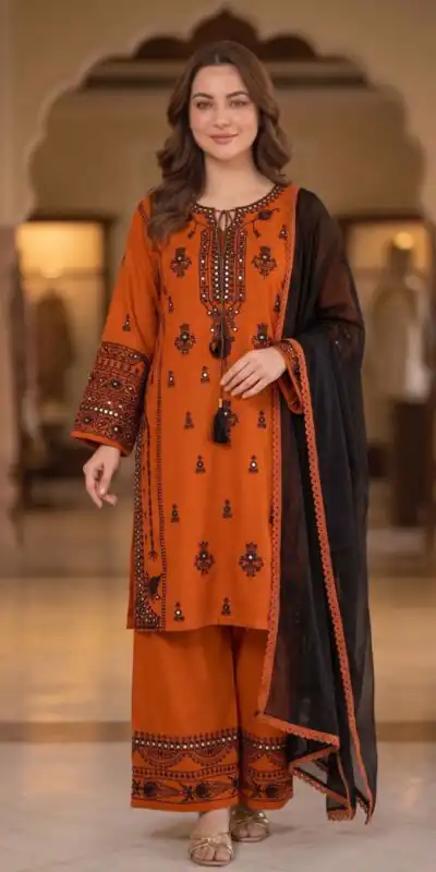BE 465 Orange in Faux Georgette Mirror Embroidery Work Salwar Suit . Best Price ₹1999. Delivery 4-6 Working Days. Shop now. | Jump Suits, Straight Suits, Casual Suits, Creative suits, Designer Suits, Palazzo Suits, Party Wear Suits, Patiala Suits, Salwar suit