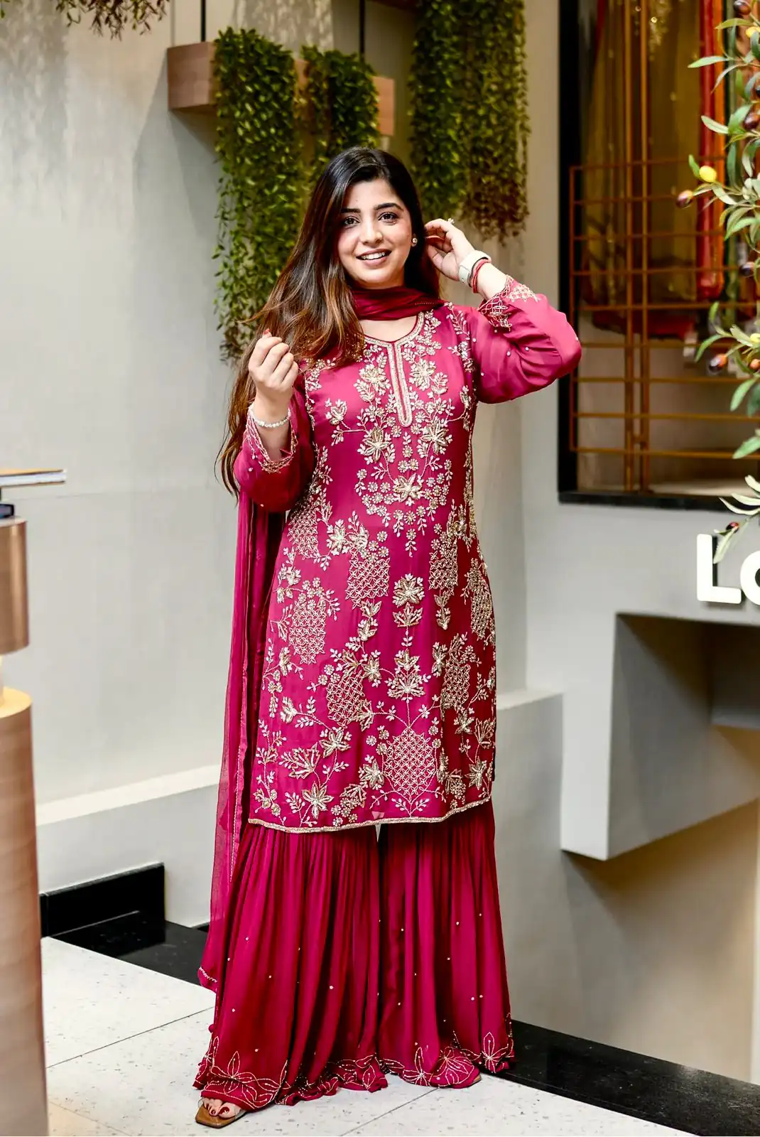 JF 027 Pink in Faux Georgette Mirror Embroidery Work Salwar Suit . Best Price ₹1949. Delivery 4-6 Working Days. Shop now. | Jump Suits, Straight Suits, Casual Suits, Creative suits, Designer Suits, Palazzo Suits, Party Wear Suits, Patiala Suits, Salwar suit