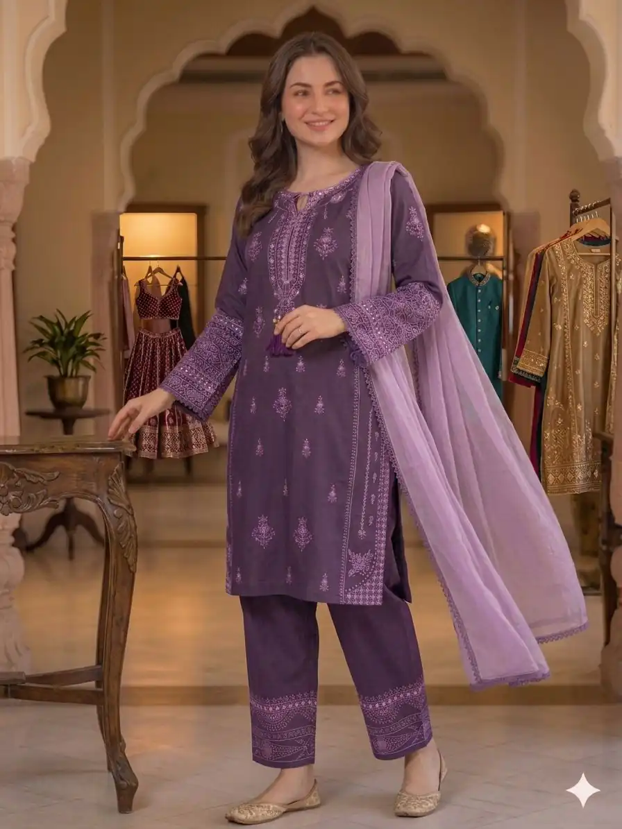 BE 465 Purple in Faux Georgette Mirror Embroidery Work Salwar Suit . Best Price ₹1999. Delivery 4-6 Working Days. Shop now. | Jump Suits, Straight Suits, Casual Suits, Creative suits, Designer Suits, Palazzo Suits, Party Wear Suits, Patiala Suits, Salwar suit