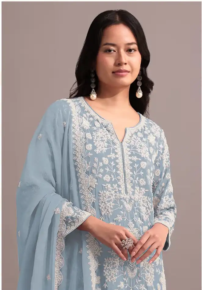FC 703 Blue in Georgette Embroidery Work & Lace Work Salwar Suit . Festive Deal ₹2549. Delivery 4-6 Working Days. Shop now. | Jump Suits, Straight Suits, Casual Suits, Creative suits, Designer Suits, Palazzo Suits, Party Wear Suits, Patiala Suits, Salwar suit