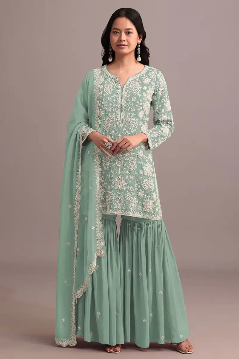 FC 703 Pista in Georgette Embroidery Work & Lace Work Salwar Suit . Festive Deal ₹2549. Delivery 4-6 Working Days. Shop now. | Jump Suits, Straight Suits, Casual Suits, Creative suits, Designer Suits, Palazzo Suits, Party Wear Suits, Patiala Suits, Salwar suit