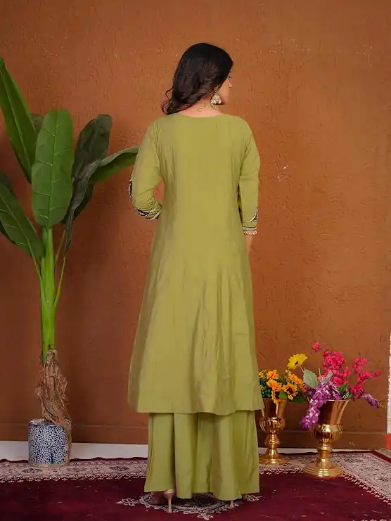 DIVA 152 Pista Color Roman Silk Salwar Suit with Embroidery Work. Available at ₹2399 only. Delivery 4-6 Working Days. Shop now. | Jump Suits, Straight Suits, Casual Suits, Creative suits, Designer Suits, Palazzo Suits, Party Wear Suits, Patiala Suits, Salwar suit