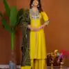 DIVA 152 Yellow Color Roman Silk Salwar Suit with Embroidery Work. Available at ₹2399 only. Delivery 4-6 Working Days. Shop now. | Jump Suits, Straight Suits, Casual Suits, Creative suits, Designer Suits, Palazzo Suits, Party Wear Suits, Patiala Suits, Salwar suit