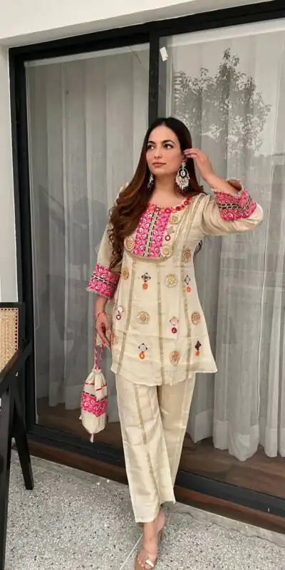 LG 2091 Cream in Cos Moss Mirror Work & Embroidery Work Salwar Suit . Festive Deal ₹2049. Delivery 4-6 Working Days. Shop now. | Jump Suits, Straight Suits, Casual Suits, Creative suits, Designer Suits, Palazzo Suits, Party Wear Suits, Patiala Suits, Salwar suit