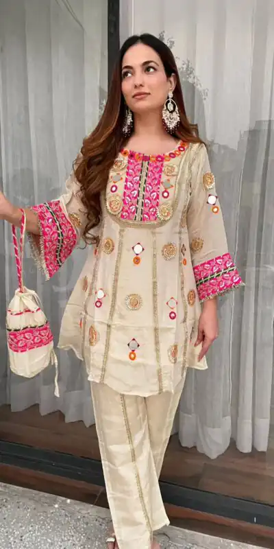 LG 2091 Cream in Cos Moss Mirror Work & Embroidery Work Salwar Suit . Festive Deal ₹2049. Delivery 4-6 Working Days. Shop now. | Jump Suits, Straight Suits, Casual Suits, Creative suits, Designer Suits, Palazzo Suits, Party Wear Suits, Patiala Suits, Salwar suit