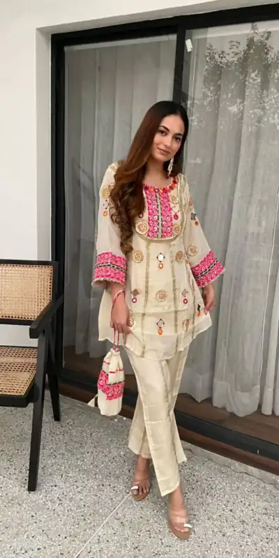 LG 2091 Cream in Cos Moss Mirror Work & Embroidery Work Salwar Suit . Festive Deal ₹2049. Delivery 4-6 Working Days. Shop now. | Jump Suits, Straight Suits, Casual Suits, Creative suits, Designer Suits, Palazzo Suits, Party Wear Suits, Patiala Suits, Salwar suit