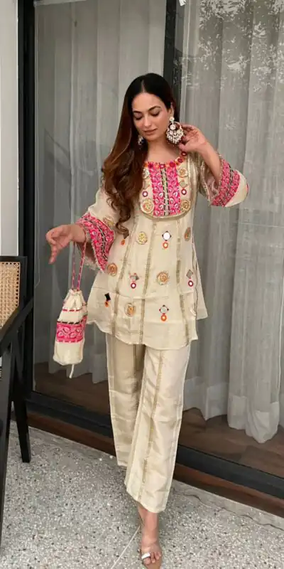 LG 2091 Cream in Cos Moss Mirror Work & Embroidery Work Salwar Suit . Festive Deal ₹2049. Delivery 4-6 Working Days. Shop now. | Jump Suits, Straight Suits, Casual Suits, Creative suits, Designer Suits, Palazzo Suits, Party Wear Suits, Patiala Suits, Salwar suit