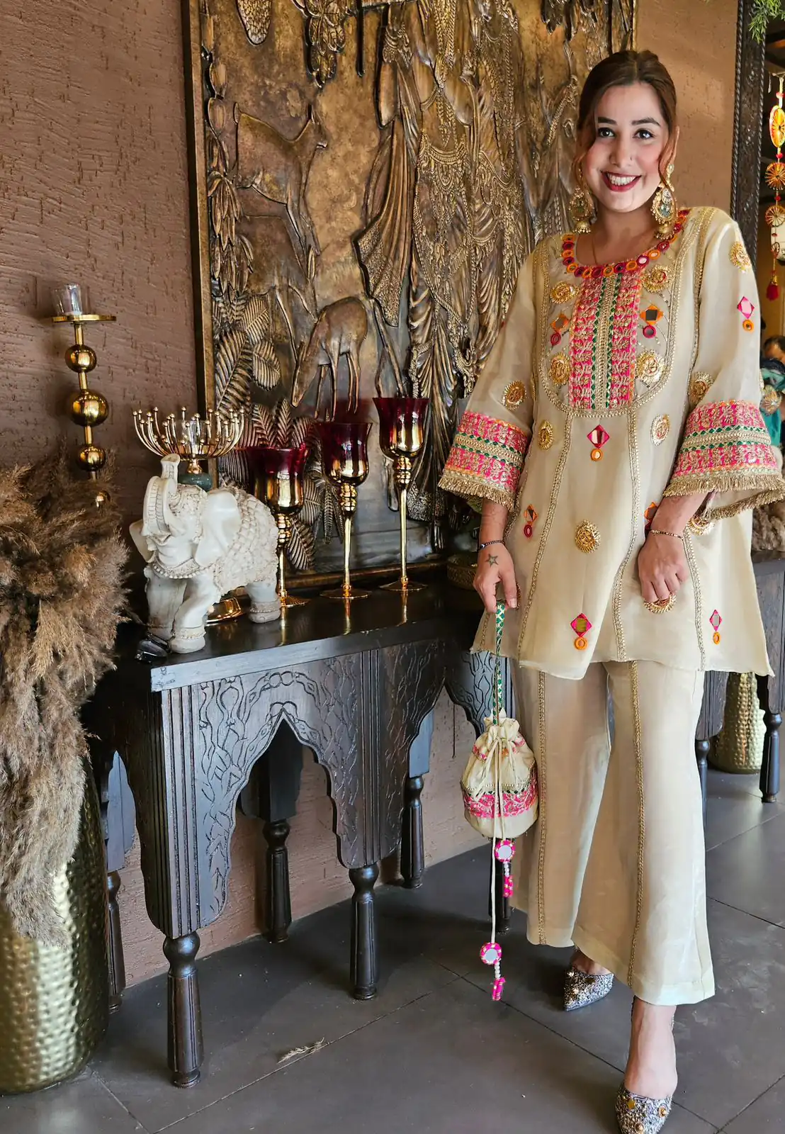 LG 2091 Cream in Cos Moss Mirror Work & Embroidery Work Salwar Suit . Festive Deal ₹2049. Delivery 4-6 Working Days. Shop now. | Jump Suits, Straight Suits, Casual Suits, Creative suits, Designer Suits, Palazzo Suits, Party Wear Suits, Patiala Suits, Salwar suit