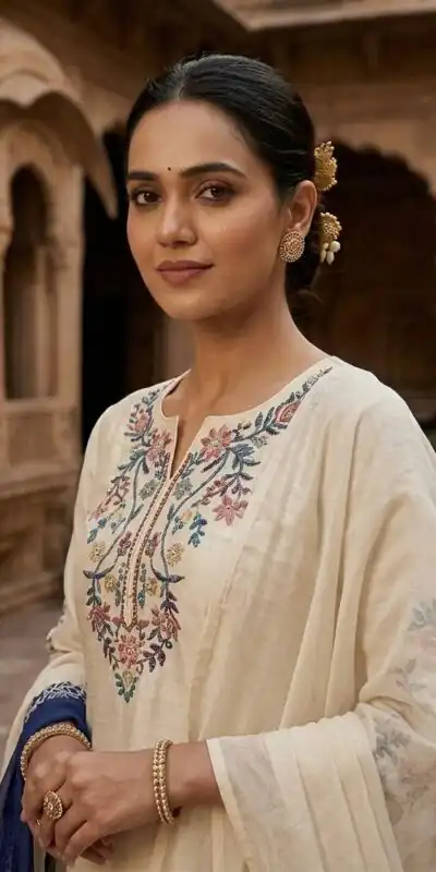 LG 2113 Off Whit eCrape Silk with Embroidery Work Salwar Suit . Introductory Price ₹2049. Delivery 4-6 Working Days. Shop now. | Jump Suits, Straight Suits, Casual Suits, Creative suits, Designer Suits, Palazzo Suits, Party Wear Suits, Patiala Suits, Salwar suit