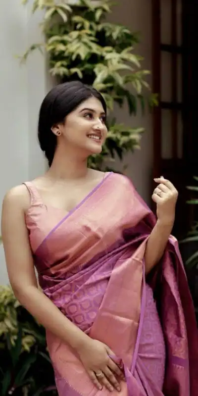 KPR 301 Pink in Soft Lichi Silk Jacquard Work Designer Work Saree . Exclusive Offer ₹1349. Delivery 4-6 Working Days. Shop now. | Bollywood Sarees, Creative Sarees, Designer Sarees, Embroidered Sarees, Ethnic Saree, Modern Digital sarees, Party Wear Sarees, Sarees