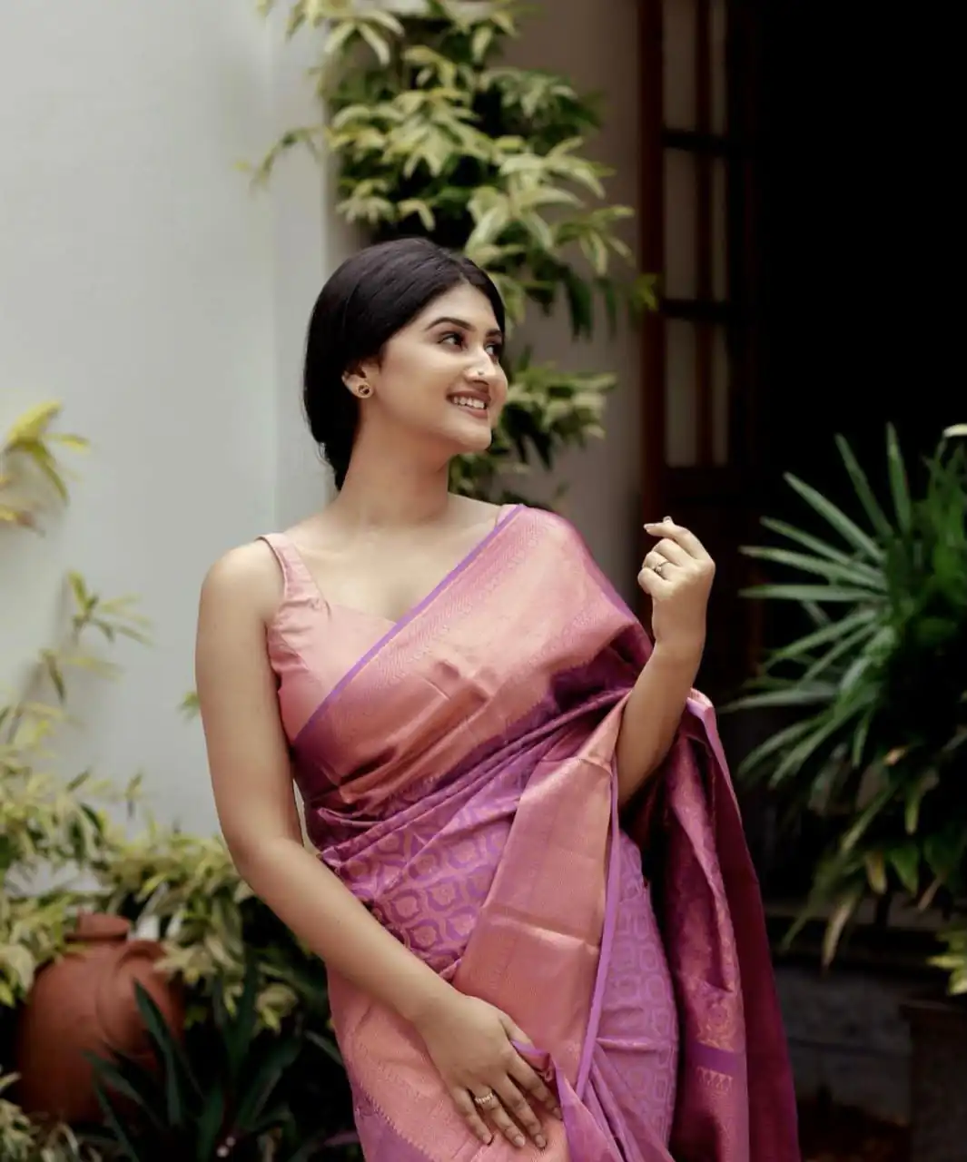 KPR 301 Pink in Soft Lichi Silk Jacquard Work Designer Work Saree . Exclusive Offer ₹1349. Delivery 4-6 Working Days. Shop now. | Bollywood Sarees, Creative Sarees, Designer Sarees, Embroidered Sarees, Ethnic Saree, Modern Digital sarees, Party Wear Sarees, Sarees