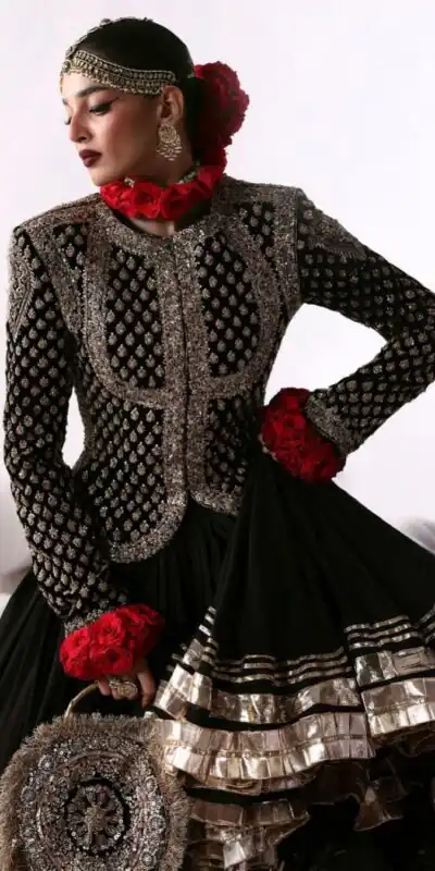 RTC 6036 Black Faux Georgette Lehenga Choli Perfect for Wedding, Party, Festival Celebrations, Ganesh Chaturthi, Diwali – . Introductory Price ₹2149. | Bollywood Lehenga, Creative Lehenga, Designer Lehenga, Embroidered Lehenga, Lehenga, Party Wear Lehenga
