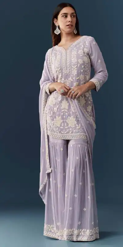 FC 727 Lavender Chiffon Georgette Salwar Suit. Perfect for Wedding, Party, Baby Shower, Pooja, Temple Visit – Grab it for ₹2599. Delivery 4-6 Work | Jump Suits, Straight Suits, Casual Suits, Creative suits, Designer Suits, Palazzo Suits, Party Wear Suits, Patiala Suits, Salwar suit