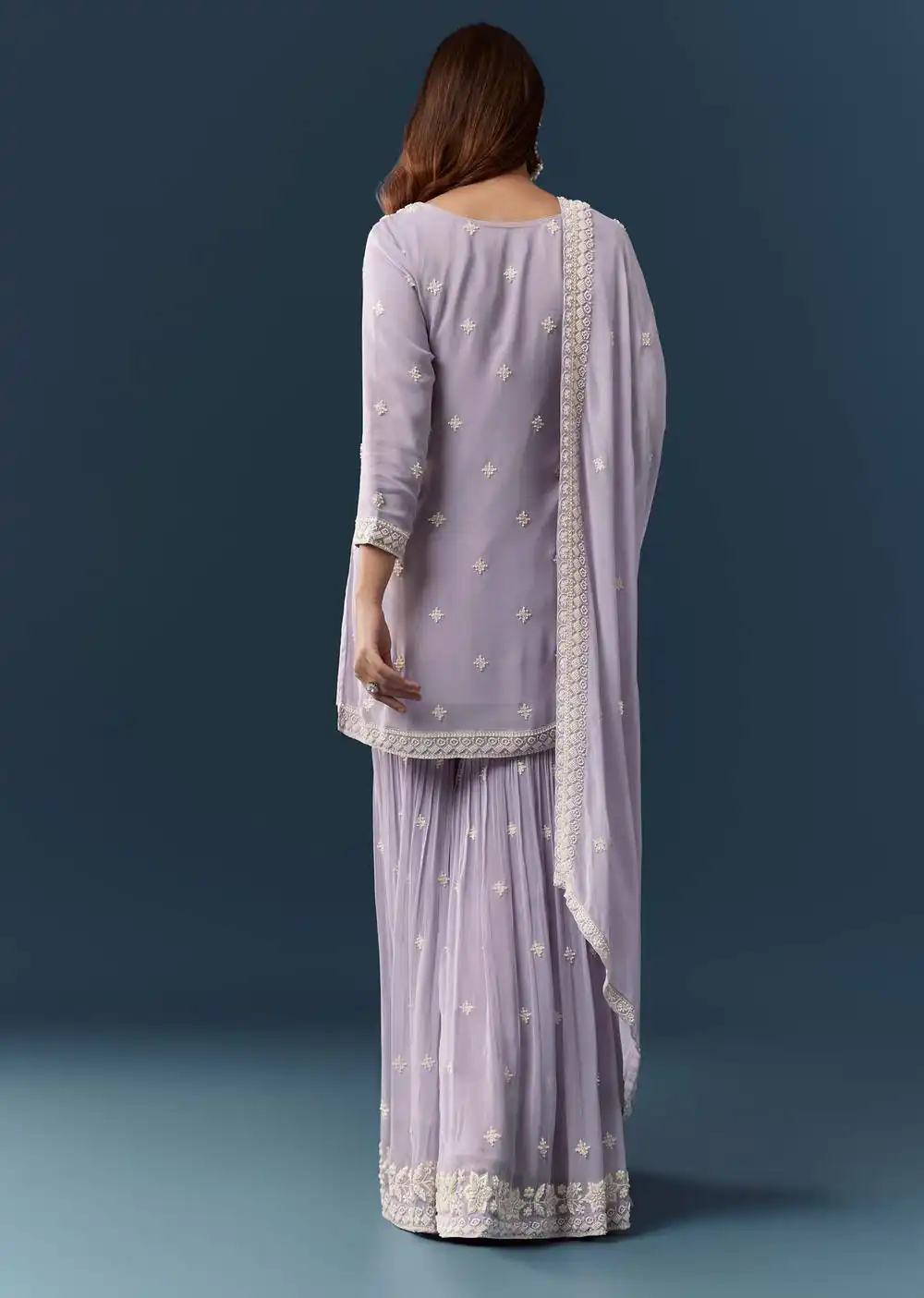 FC 727 Lavender Chiffon Georgette Salwar Suit. Perfect for Wedding, Party, Baby Shower, Pooja, Temple Visit – Grab it for ₹2599. Delivery 4-6 Work | Jump Suits, Straight Suits, Casual Suits, Creative suits, Designer Suits, Palazzo Suits, Party Wear Suits, Patiala Suits, Salwar suit