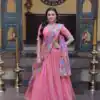 KA 5069 Peach Cosmos Silk Lehenga Choli with Zari & Embroidery Work. Introductory Price ₹2499. Delivery 4-6 Working Days. Shop now. | Bollywood Lehenga, Creative Lehenga, Designer Lehenga, Embroidered Lehenga, Lehenga, Party Wear Lehenga