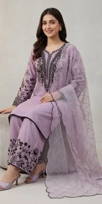 LG 2101 Purple Color Mal Cotton Embroidery Work Salwar Suit . Wedding, Party, Festive, Events, Get it for ₹2099. Delivery 4-6 Working Days. Shop now. | Jump Suits, Straight Suits, Casual Suits, Creative suits, Designer Suits, Palazzo Suits, Party Wear Suits, Patiala Suits, Salwar suit