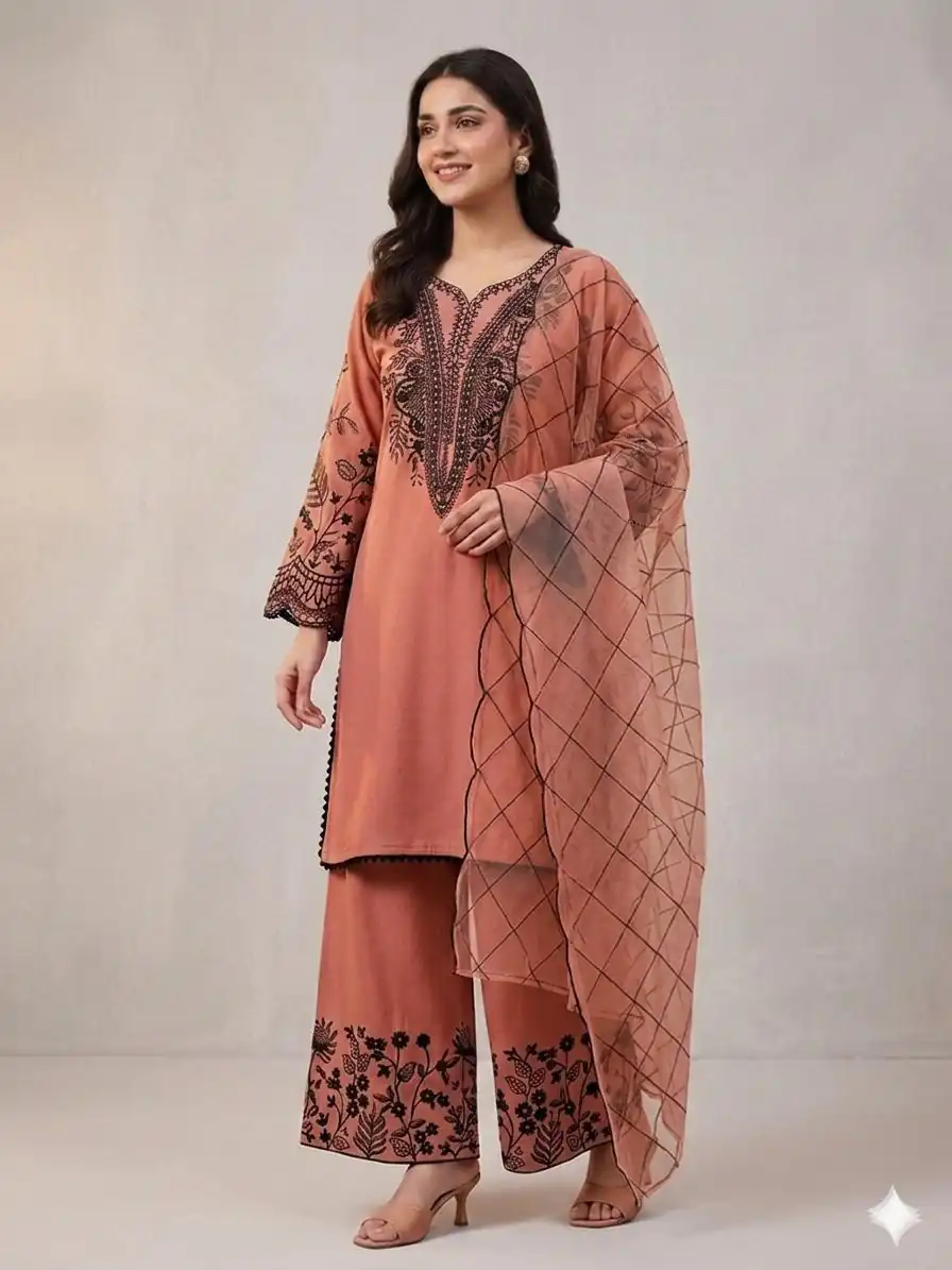 LG 2101 Rust Color Mal Cotton Embroidery Work Salwar Suit . Wedding, Party, Festive, Events, Get it for ₹2099. Delivery 4-6 Working Days. Shop now. | Jump Suits, Straight Suits, Casual Suits, Creative suits, Designer Suits, Palazzo Suits, Party Wear Suits, Patiala Suits, Salwar suit